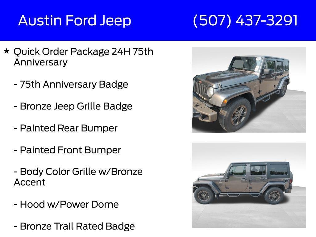 used 2016 Jeep Wrangler Unlimited car, priced at $22,980