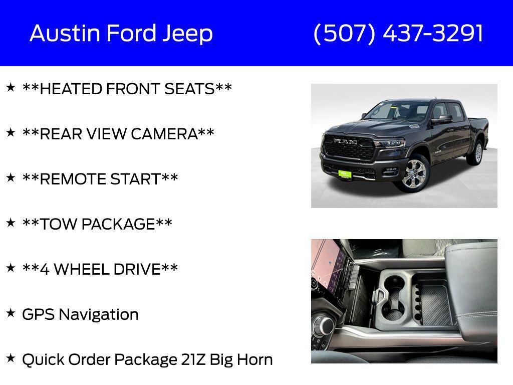new 2025 Ram 1500 car, priced at $55,990