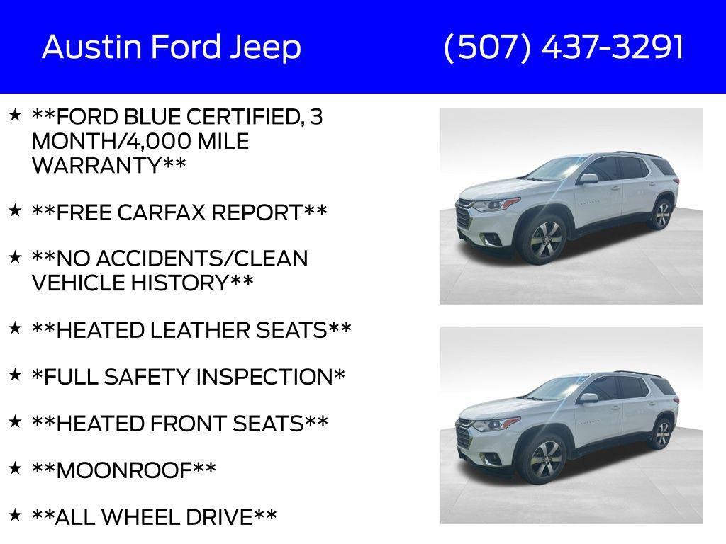 used 2020 Chevrolet Traverse car, priced at $21,980