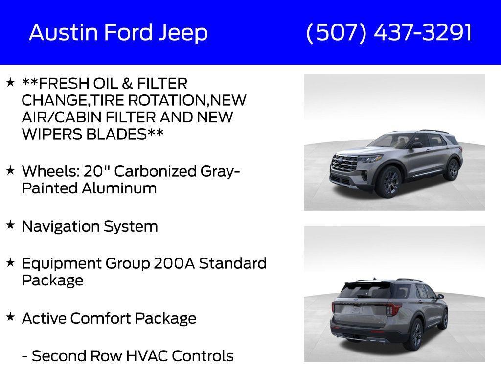 new 2025 Ford Explorer car, priced at $45,100