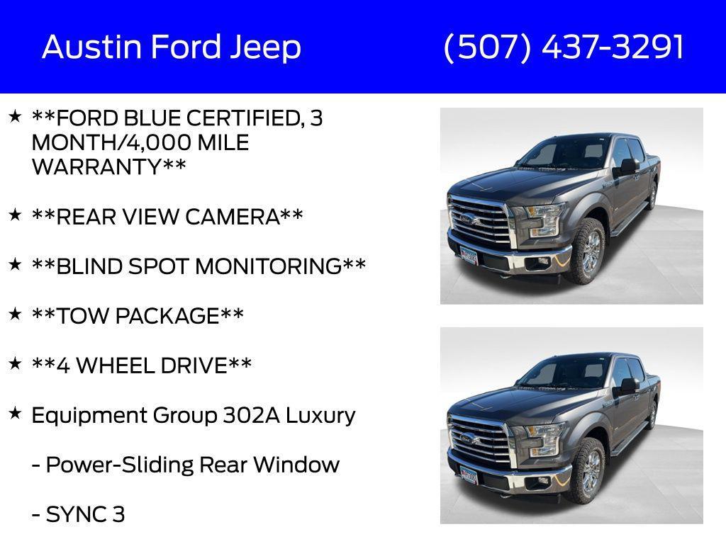 used 2017 Ford F-150 car, priced at $23,750