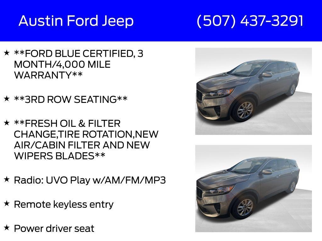 used 2019 Kia Sorento car, priced at $11,980