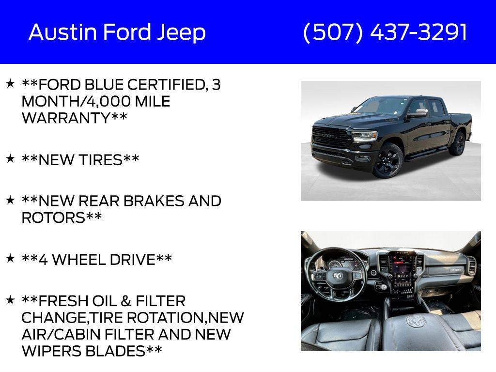 used 2019 Ram 1500 car, priced at $31,490