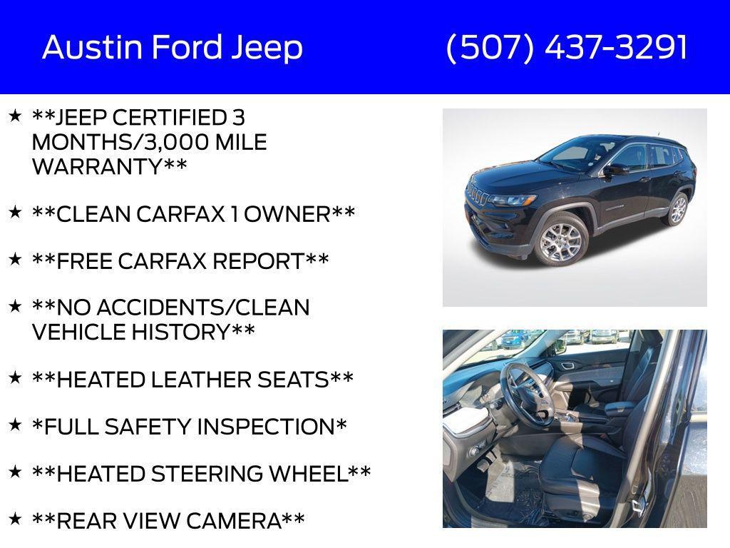 used 2022 Jeep Compass car, priced at $23,750