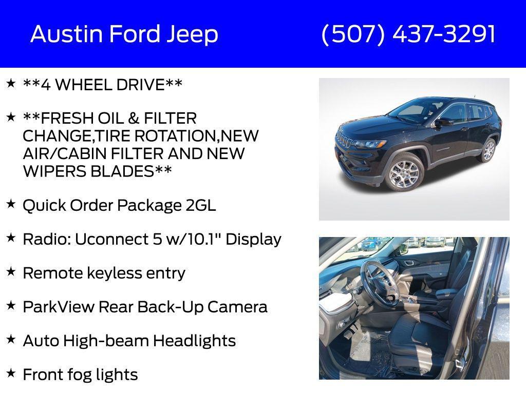 used 2022 Jeep Compass car, priced at $23,750