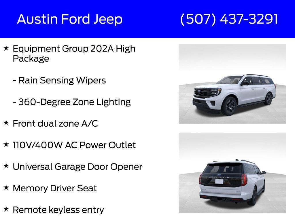new 2025 Ford Expedition Max car, priced at $71,538
