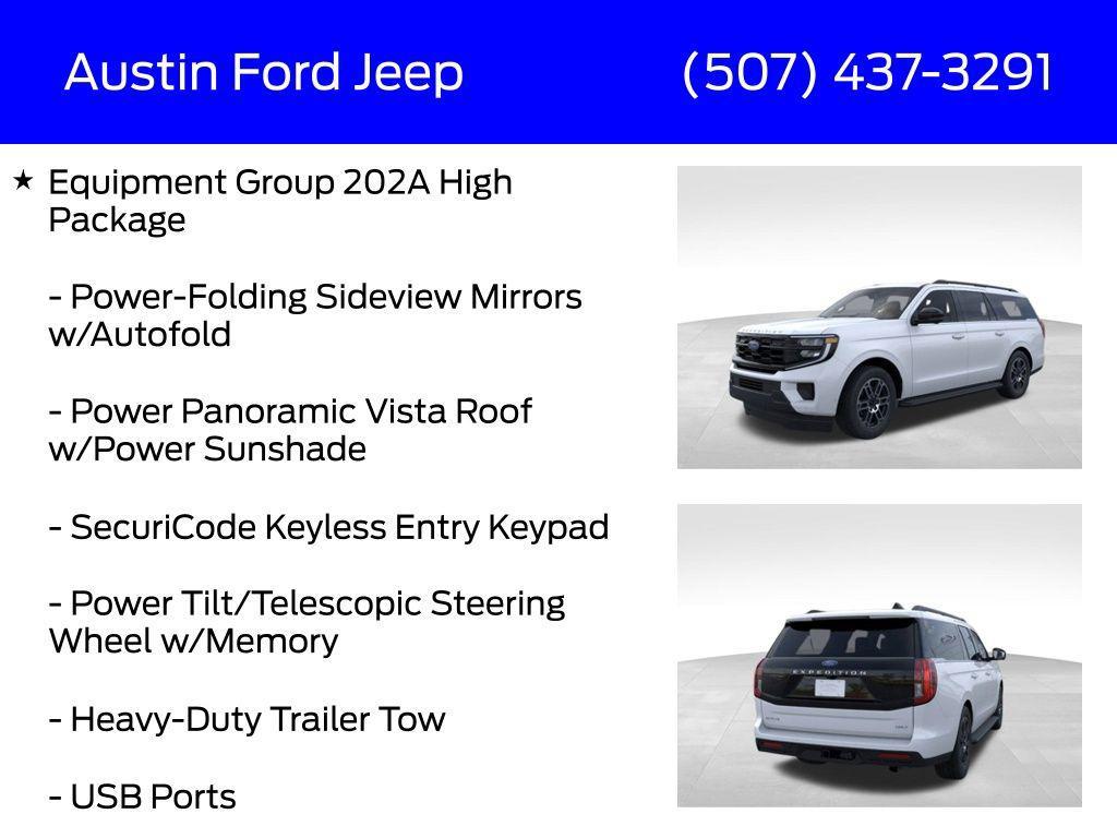 new 2025 Ford Expedition Max car, priced at $71,538