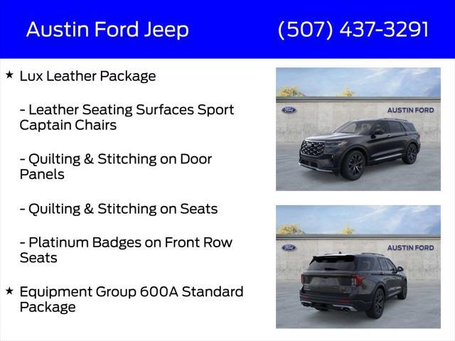 new 2025 Ford Explorer car, priced at $56,900