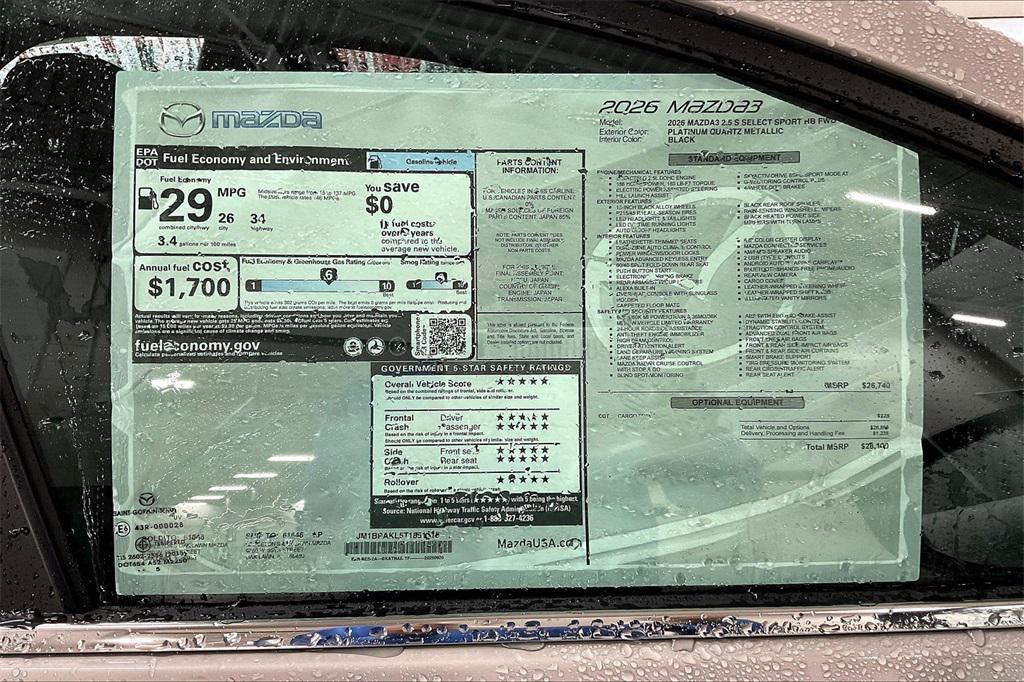 new 2026 Mazda Mazda3 car