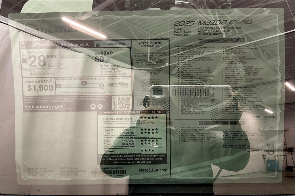 new 2025 Mazda CX-50 car, priced at $37,532