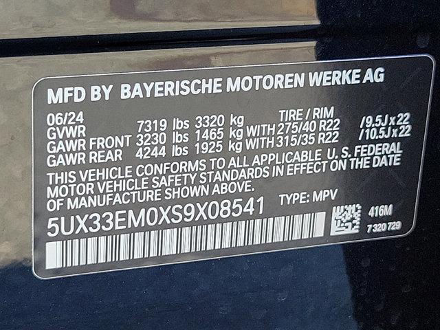 new 2025 BMW X7 car, priced at $119,805