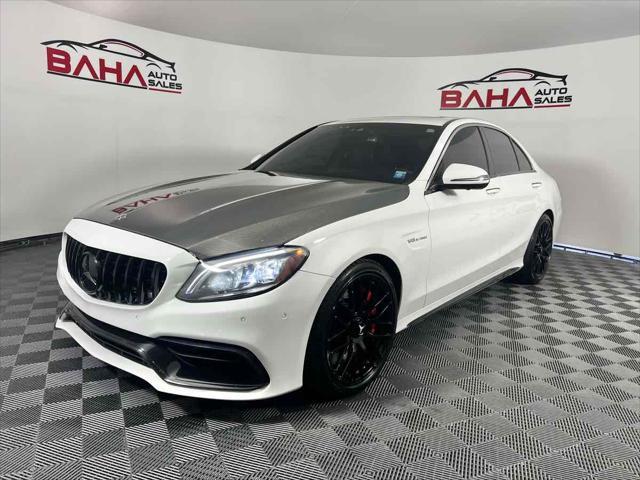 used 2020 Mercedes-Benz AMG C 63 car, priced at $49,995