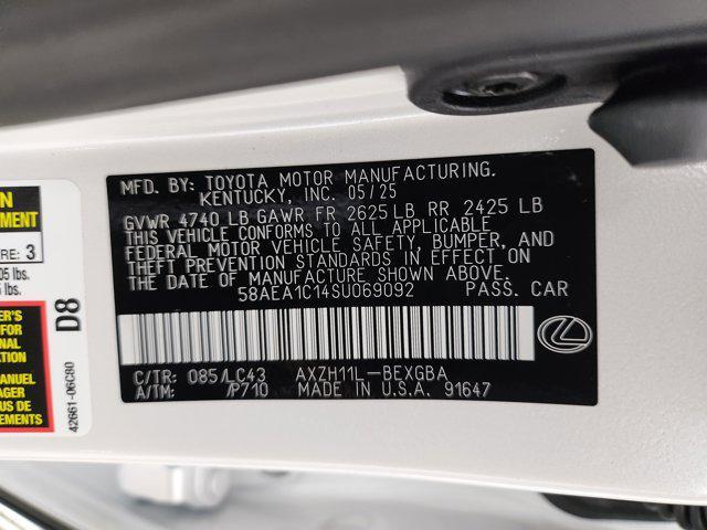 new 2025 Lexus ES 300h car, priced at $54,099