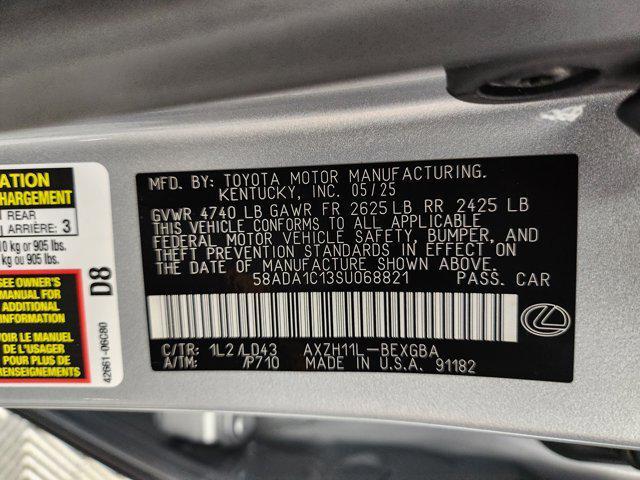 new 2025 Lexus ES 300h car, priced at $50,864