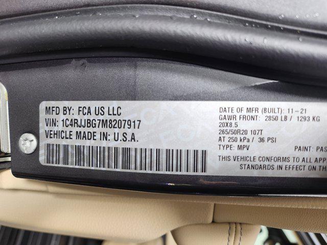 used 2021 Jeep Grand Cherokee L car, priced at $28,999