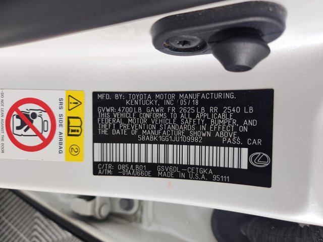 used 2018 Lexus ES 350 car, priced at $21,900