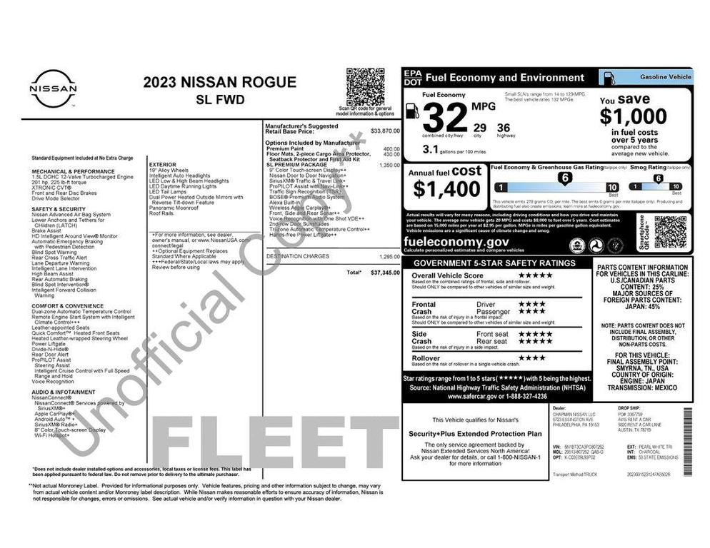 used 2023 Nissan Rogue car, priced at $23,890