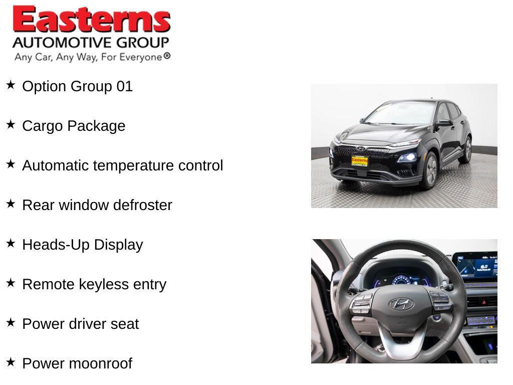 used 2021 Hyundai Kona EV car, priced at $16,950