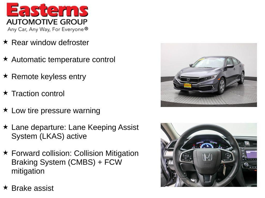 used 2020 Honda Civic car, priced at $19,950