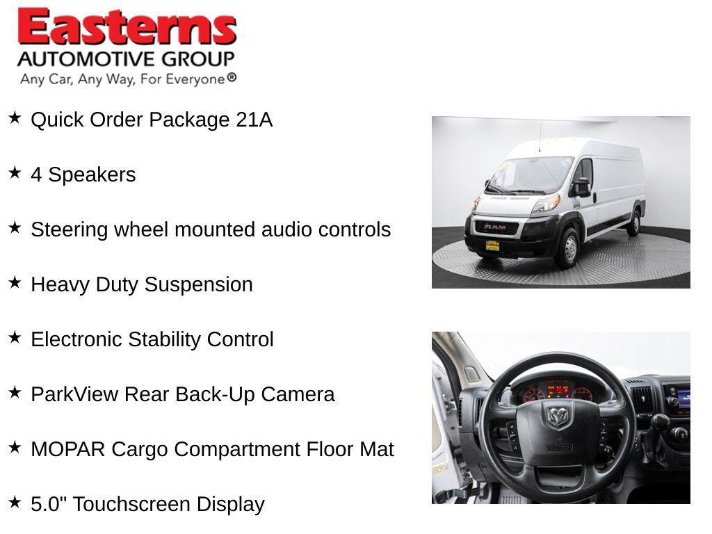 used 2021 Ram ProMaster 2500 car, priced at $24,950