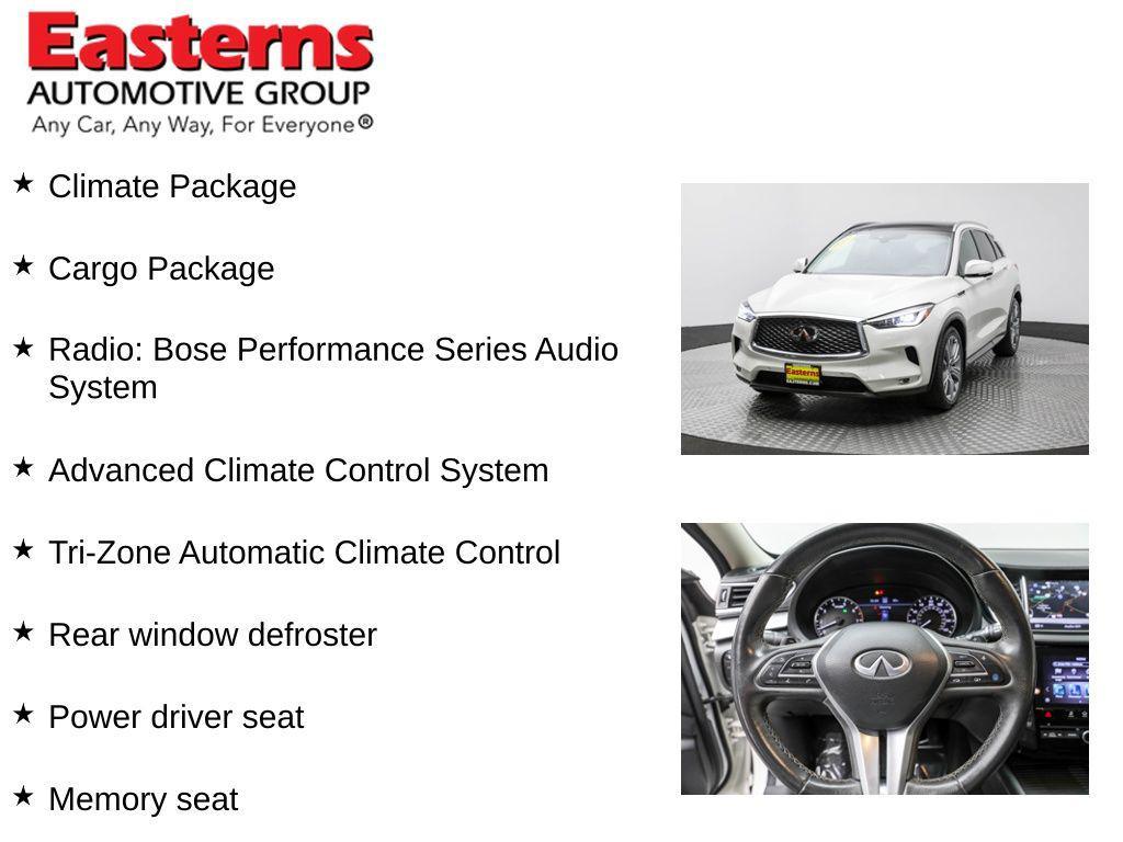 used 2021 INFINITI QX50 car, priced at $28,490