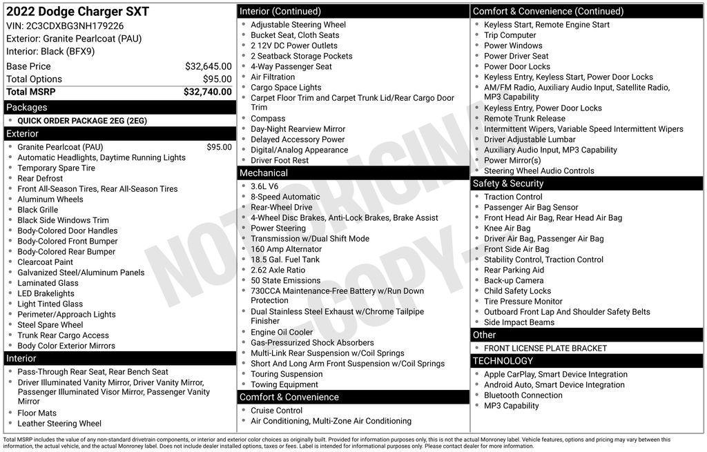 used 2022 Dodge Charger car, priced at $20,275