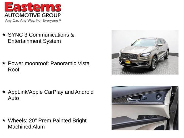 used 2019 Lincoln Nautilus car, priced at $23,050