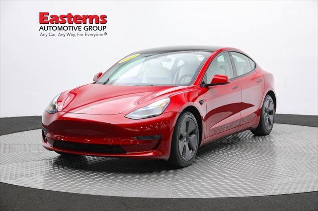 used 2022 Tesla Model 3 car, priced at $27,750