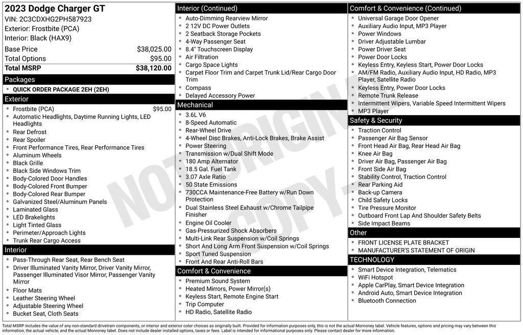 used 2023 Dodge Charger car, priced at $25,490