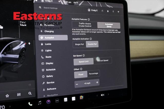 used 2023 Tesla Model 3 car, priced at $27,950