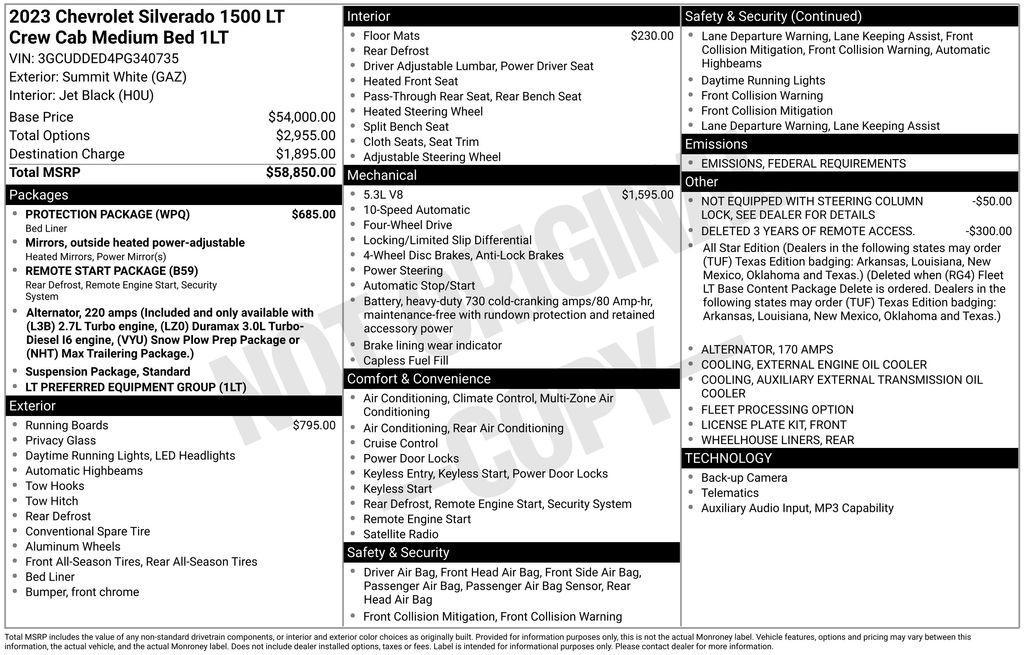 used 2023 Chevrolet Silverado 1500 car, priced at $36,490