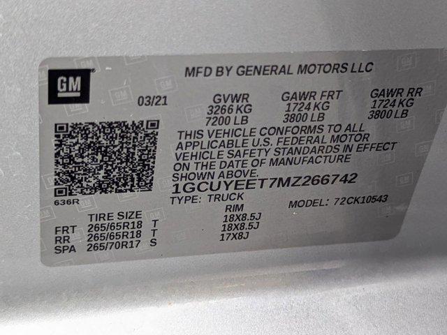 used 2021 Chevrolet Silverado 1500 car, priced at $34,996