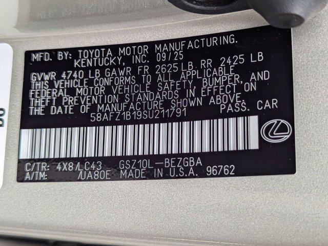 new 2025 Lexus ES 350 car, priced at $53,520