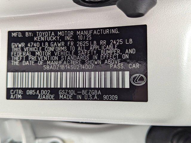 new 2025 Lexus ES 350 car, priced at $47,839