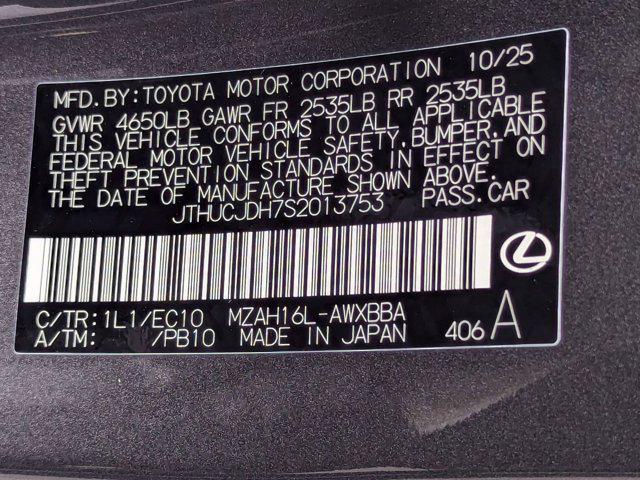 new 2025 Lexus UX 300h car, priced at $44,273