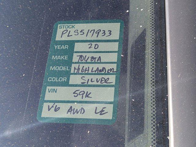 used 2020 Toyota Highlander car, priced at $26,999