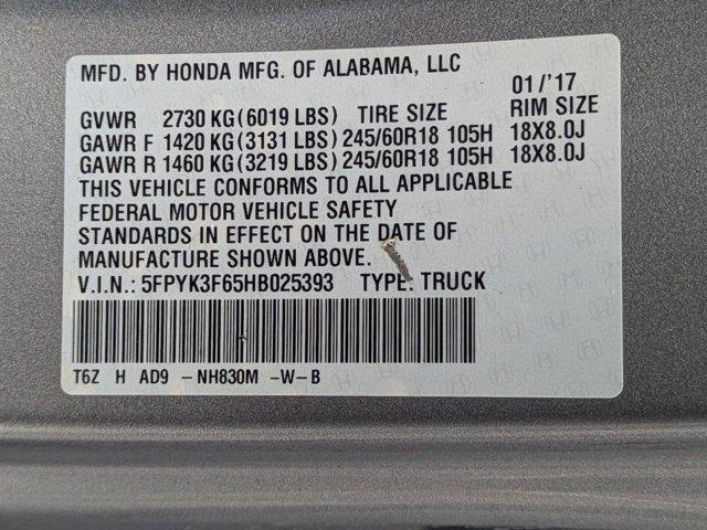 used 2017 Honda Ridgeline car, priced at $19,797