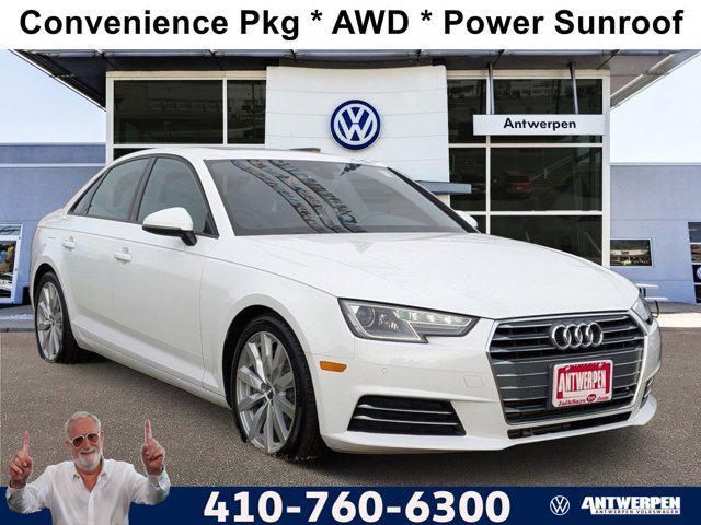 used 2017 Audi A4 car, priced at $14,000