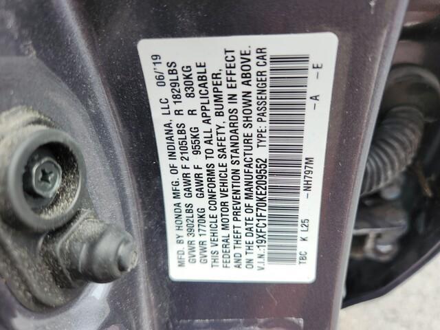 used 2019 Honda Civic car, priced at $9,450