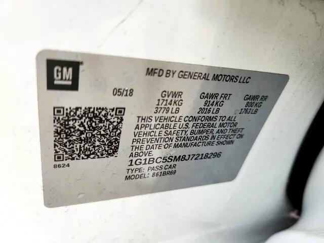 used 2018 Chevrolet Cruze car, priced at $4,510