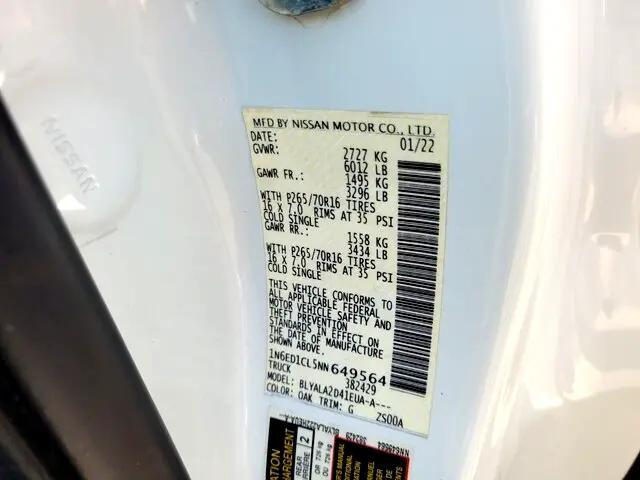 used 2022 Nissan Frontier car, priced at $14,425