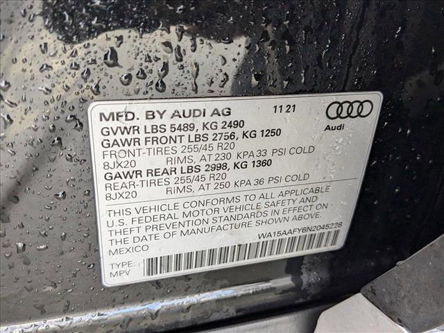 used 2022 Audi Q5 car, priced at $35,332