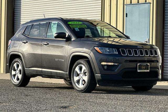 used 2021 Jeep Compass car, priced at $17,453