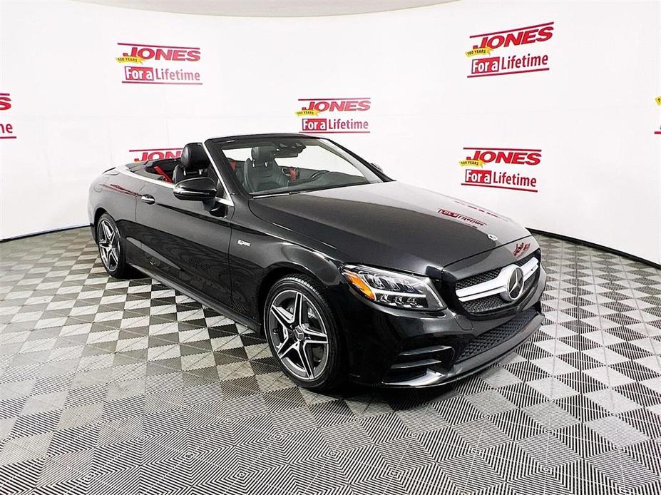 used 2021 Mercedes-Benz AMG C 43 car, priced at $44,998