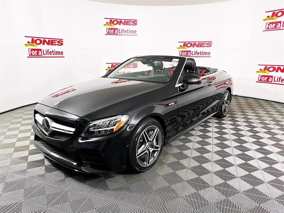 used 2021 Mercedes-Benz AMG C 43 car, priced at $44,998