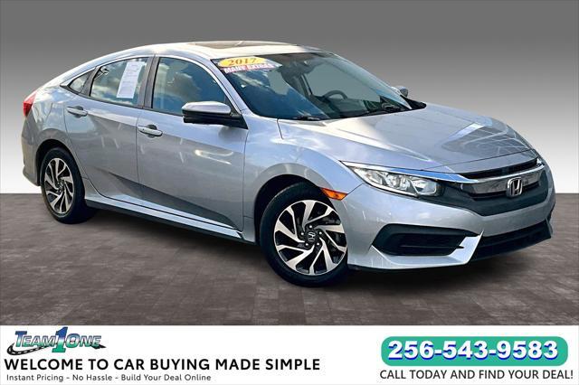 used 2017 Honda Civic car, priced at $15,985