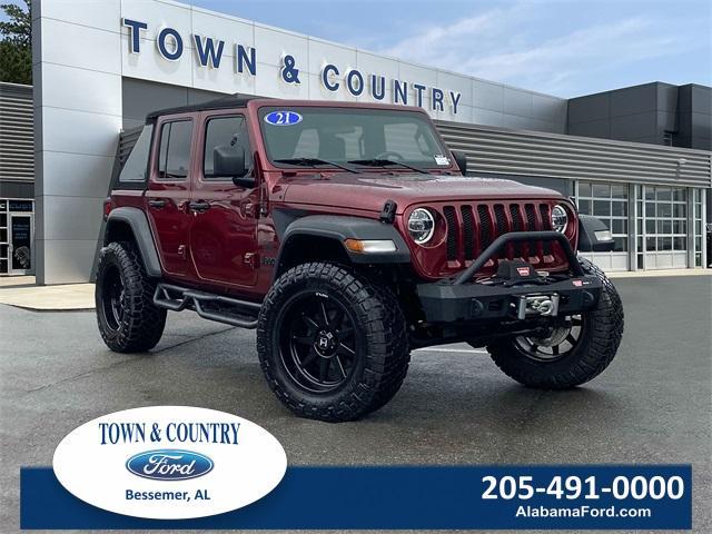 used 2021 Jeep Wrangler Unlimited car, priced at $35,985