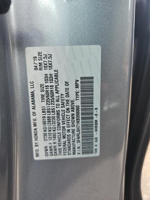 used 2019 Honda Odyssey car, priced at $19,990