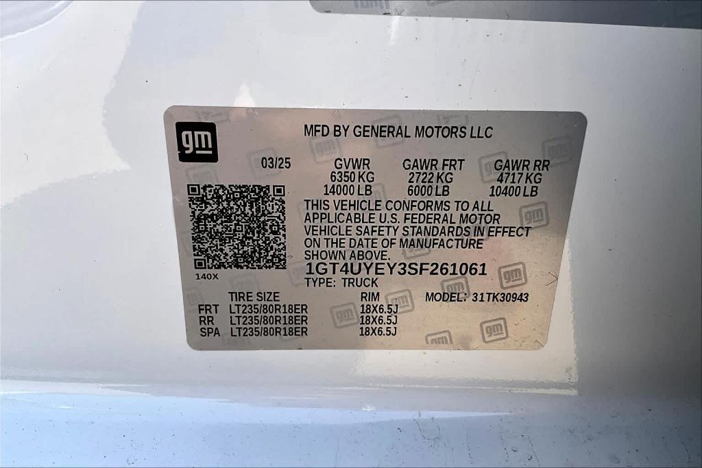 new 2025 GMC Sierra 3500 car, priced at $104,435