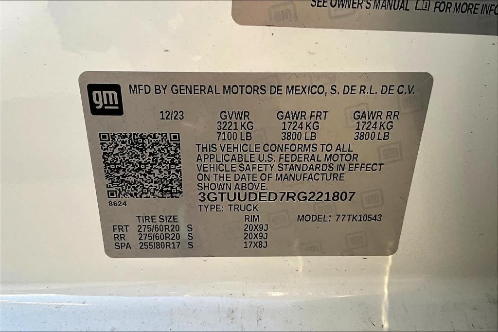 new 2024 GMC Sierra 1500 car, priced at $89,375